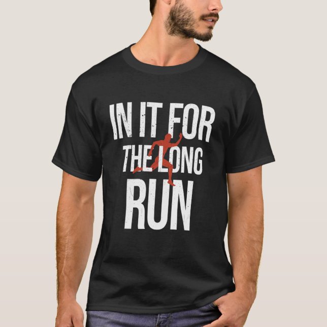 In ihm für den Langlauf-Marathonläufer T-Shirt (Vorderseite)