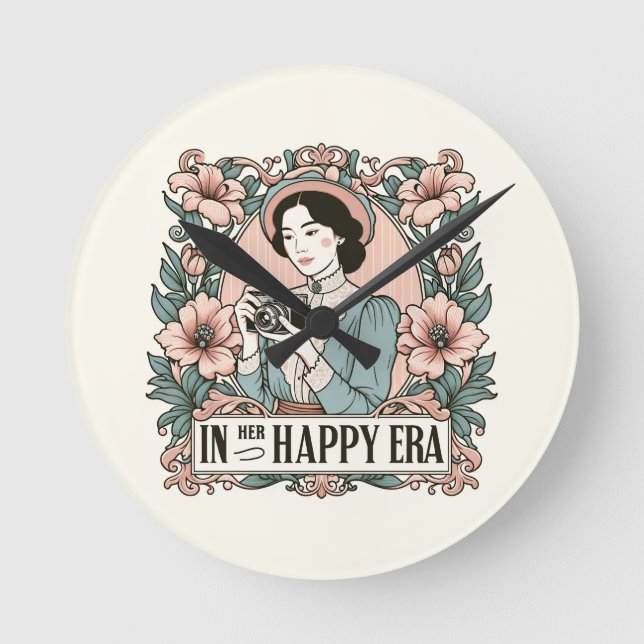 In ihrem glücklichen Zeitalter Swift Runde Wanduhr (Vorderseite)