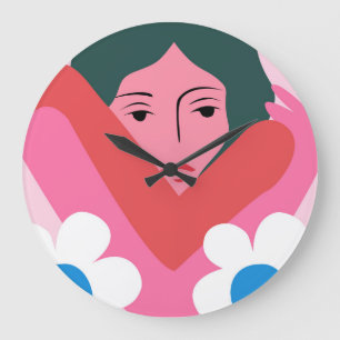 In ihren Armen Große Wanduhr