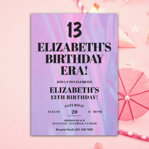 In ihrer Geburtstagsfeier 13. Geburtstagsparty Einladung