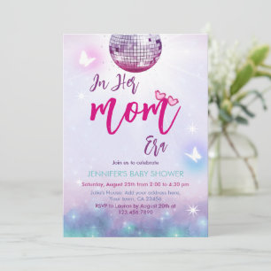 In ihrer Mama ÄA Lila Music Baby Dusche Einladung