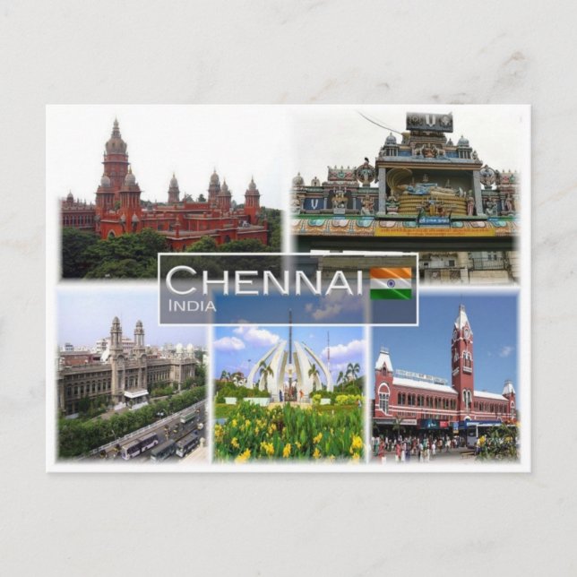 IN Indien - Chennai - Postkarte (Vorderseite)