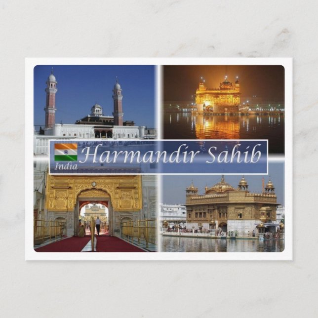 IN Indien - Harmandir Sahib - Postkarte (Vorderseite)