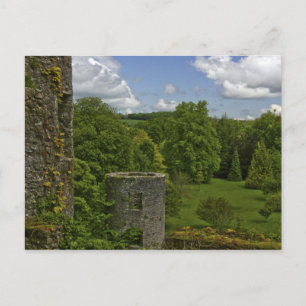 In Irland, auf Blarney Castle ein steinerner Turm Postkarte