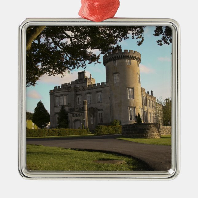 In Irland Eingang zum Schloss Dromoland Silbernes Ornament (Vorne)