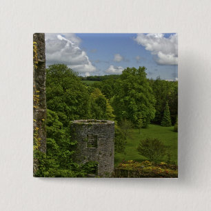 In Irland, in Blarney Castle ein steinerner Turm i Button