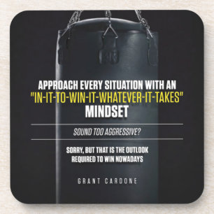 In it to win it Mindset - Workout Motivierend Getränkeuntersetzer