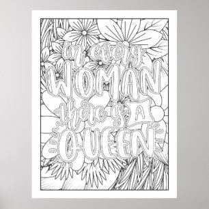 In jeder Frau ist man selbst eine Königsfarbe Poster