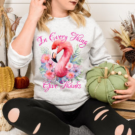 In jeder Sache dank tropischen rosa Flamingo Sweatshirt