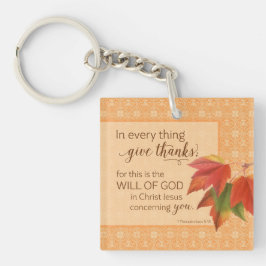 In jeder Sache danke - 1 Thes. 5:18 Schlüsselanhänger