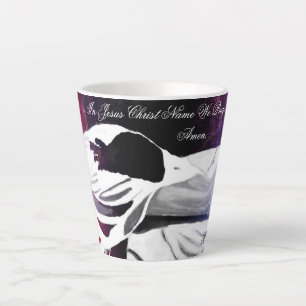 In Jesus Christus Name wir beten Latte Tasse