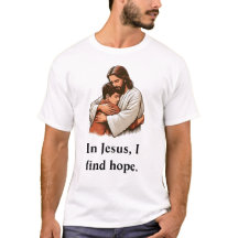 In Jesus finde ich Hoffnung Luxus-T - Shirt