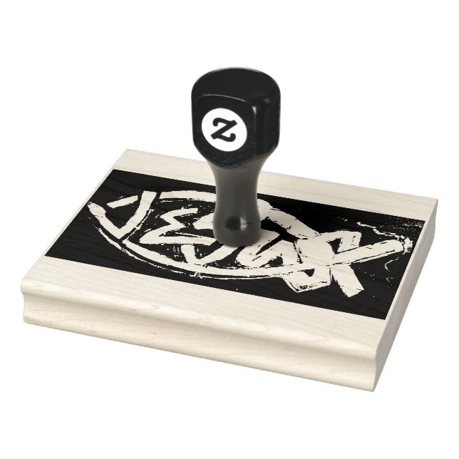 "In Jesus Name" 4" x 5" Gummi-Briefmarke Gummistempel (Stempel)