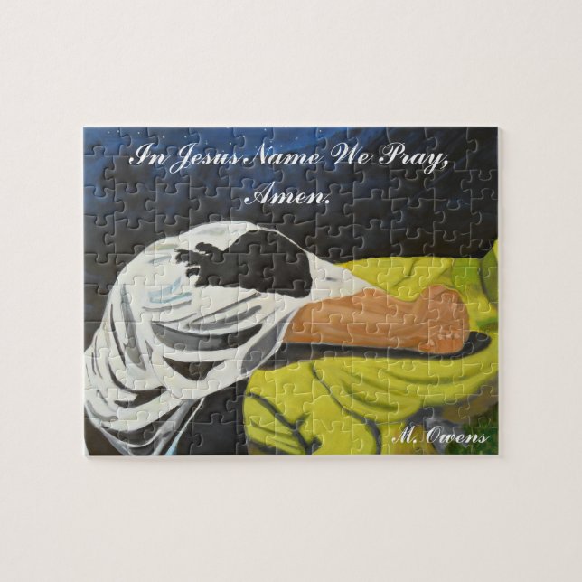 In Jesus Name beten wir, Amen. Puzzle mit Geschenk (Horizontal)