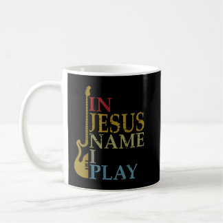 In Jesus Name spiele ich Gitarre Kaffeetasse