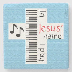 In Jesus Name spiele ich Steinuntersetzer