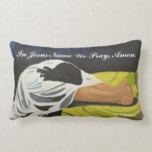 In Jesus Name wir beten, Amen Pillow Lendenkissen
