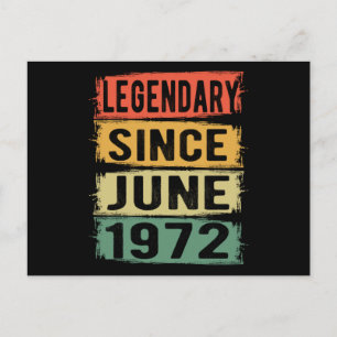 In Juni 1972 geboren Postkarte