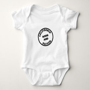 In Kalifornien geboren und aufgewachsen Illustrati Baby Strampler