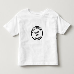 In Kalifornien geboren und aufgewachsen Illustrati Kleinkind T-shirt