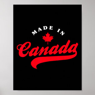 In Kanada Hergestellter Patriotischer Stolz Urlaub Poster