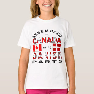 In Kanada montiert, unter Verwendung dänischer Tei T-Shirt