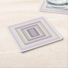 In khalkgrauem Lavendelgeometrie verpackt Rechteckiger Pappuntersetzer