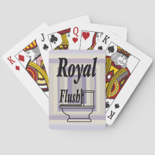 In khalkgrauem Lavendelgeometrie verpackt Spielkarten