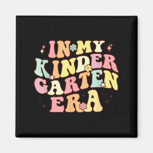 in Kindergarten-Ära Retro Zurück zur Schule Lehrer Magnet