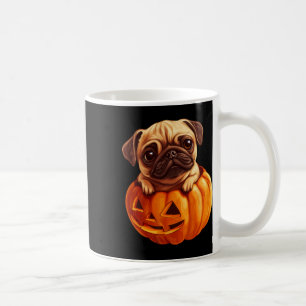 In Kürkin Halloween Pugkin Niedlicher Mops Hallowe Kaffeetasse