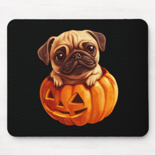 In Kürkin Halloween Pugkin Niedlicher Mops Hallowe Mousepad