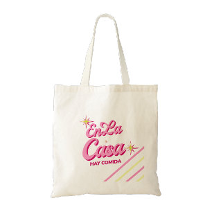 In La Casa Ist Essen Tote Bag Lustige Lateinamer Tragetasche