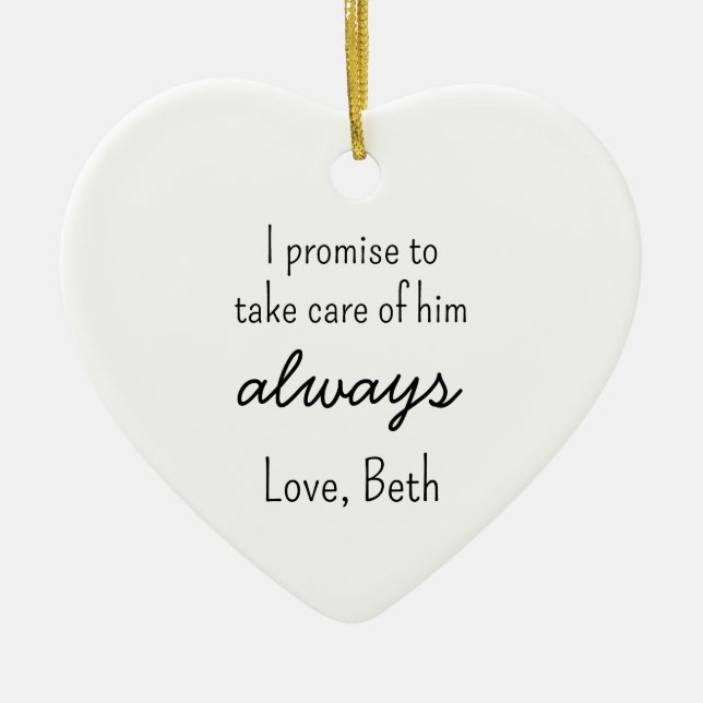 In-Law custom Ornament - Personalized Wedding Keep (Vorne)