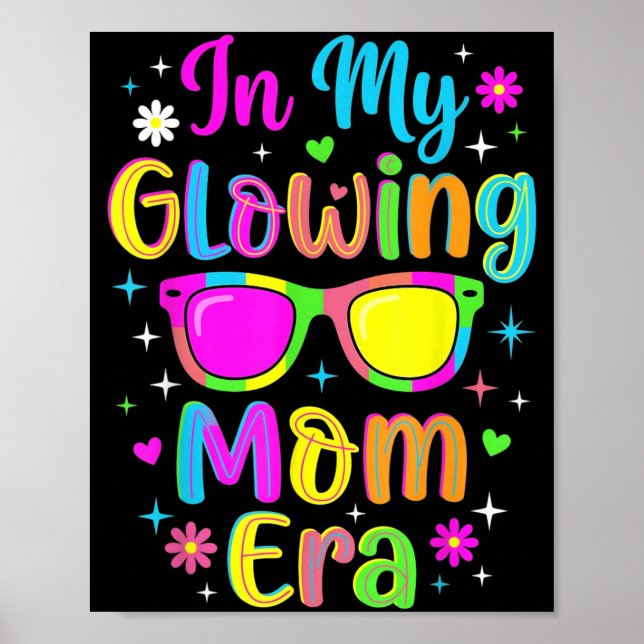in leuchtender Mutter-Ära Retro Groovy Farbige Typ Poster (Vorne)