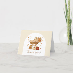 In Liebe Boho Babydusche fallen Dankeskarte