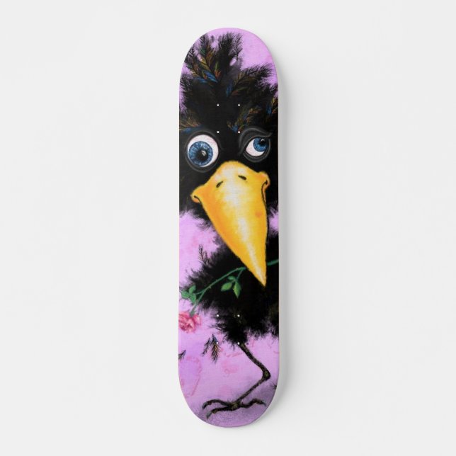 In Liebe Crow - Funny Skateboard (Vorne)