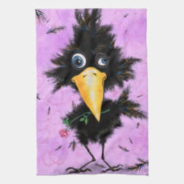 In Liebe Crow - Gentleman - Funny Geschirrtuch