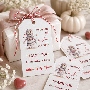 In Liebe Eingewickelt Mumie Halloween Baby Shower Geschenkanhänger