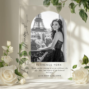 In Liebe Erinnerung einfache Gedenkfeier Willkomme Acrylschild