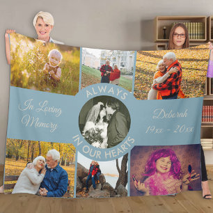 In Liebe Erinnerung Personalisiertes Foto Wedgewoo Fleecedecke