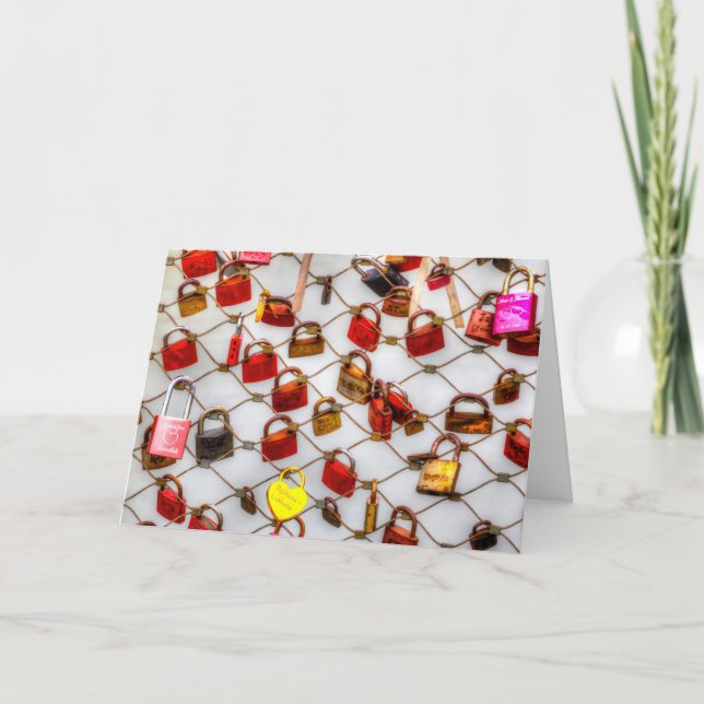 In Liebe gesperrt Karte (Vorderseite)