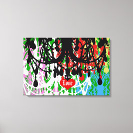 In Liebe Kronleuchter ~ 24X16 Leinwand .75" Dicke