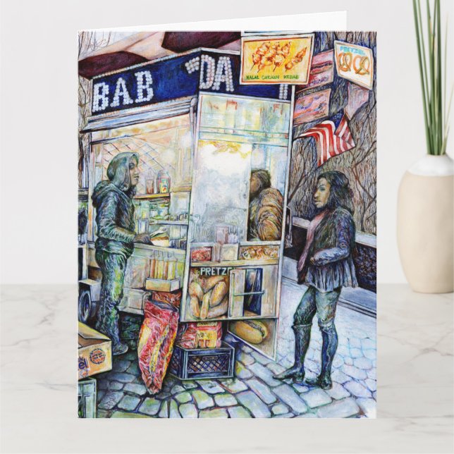 In Liebe mit Ärger und in Schwierigkeiten mit der  Karte (Vorderseite)