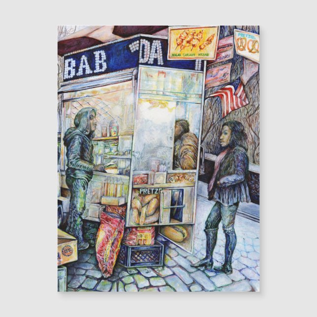 In Liebe mit Ärger und in Schwierigkeiten mit der  Magnetkarte (Vorderseite)