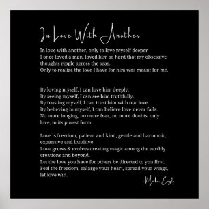 In Liebe mit einer anderen Liebe Poster Wand Kunst