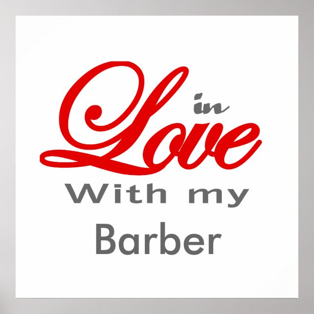 In Liebe mit meinem Barber Poster (Vorne)
