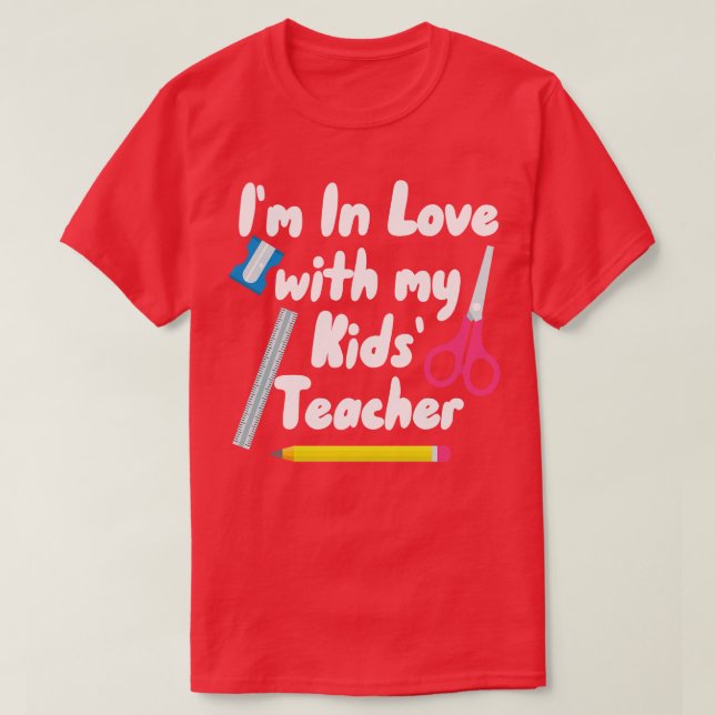 In Liebe mit meinem Kinderlehrer zu Hause T-Shirt (Design vorne)