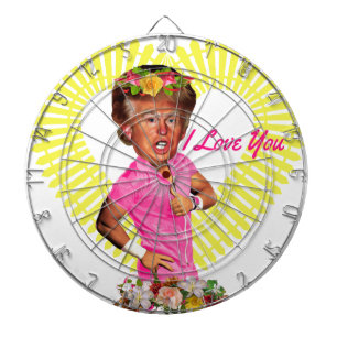 In Liebe Sie Donald Trump Dartscheibe