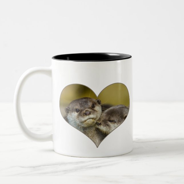 In Liebe Tasse mit zwei Tonen Kaffee (Links)