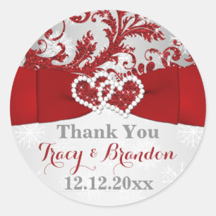 In Liebe ummantelt mit Herz-Hochzeitsticker 2 Runder Aufkleber